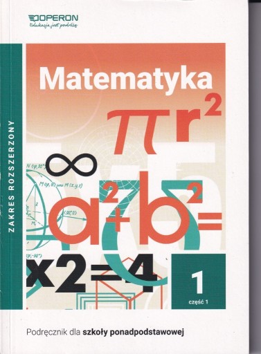 Zdjęcie oferty: Matematyka 1 część 1 podręcznik zakres rozszerzony