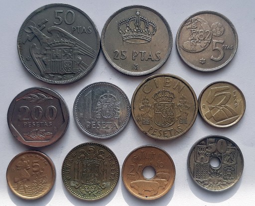 Zdjęcie oferty: Hiszpania - zestaw monet obiegowych