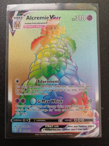 Zdjęcie oferty: Karta Pokémon Alcremie Vmax 73/72 Shining Fates