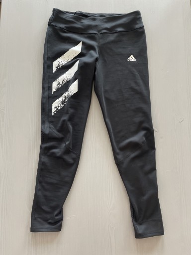 Zdjęcie oferty: Czarne leginsy do biegania adidas S 