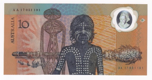 Zdjęcie oferty: Australia 10 Dollars 1988 P49 Polimer UNC