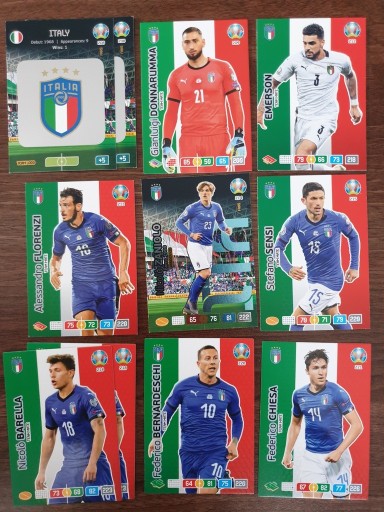 Zdjęcie oferty: Karty Panini Euro 2020 WŁOCHY