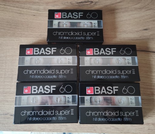 Zdjęcie oferty: Kasety oryginalnie zapakowane BASF CHROMDIOXID. 