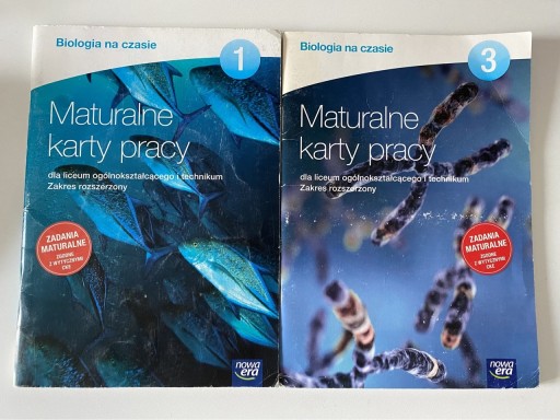 Zdjęcie oferty: Maturalne karty pracy biologia na czasie 1 i 3