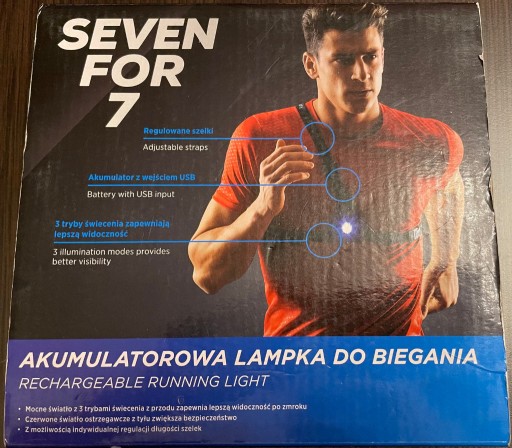 Zdjęcie oferty: Seven For 7 Lampka do biegania na klatkę