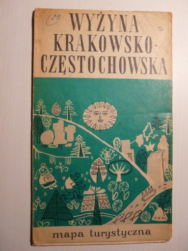 Zdjęcie oferty: Wyżyna Krakowsko-Częstochowska mapa rok 1968