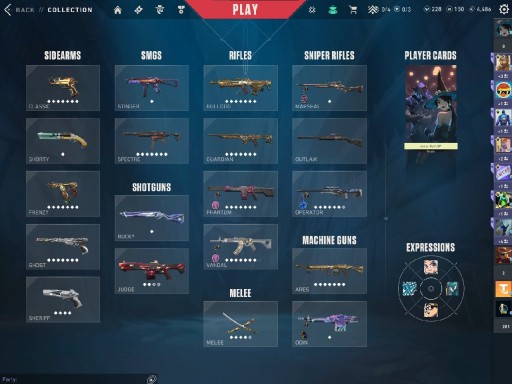 Zdjęcie oferty: Konto VALORANT dużo skinów/bannerów/naklejek/tytułów 298 lvl peek D1