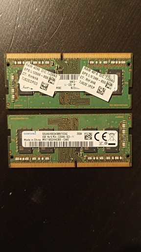 Zdjęcie oferty: Pamięć RAM 2x4GB Samsung 1RX16 3200 DDR4