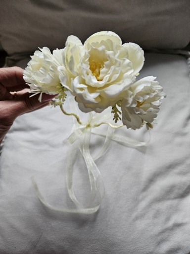 Zdjęcie oferty: Opaska wianek stroik kwiaty komunia chrzest ślub