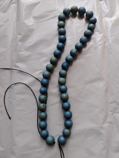 Zdjęcie oferty: H2- AGAT DRUZY NIEBIESKI - kula - 10mm - 10szt