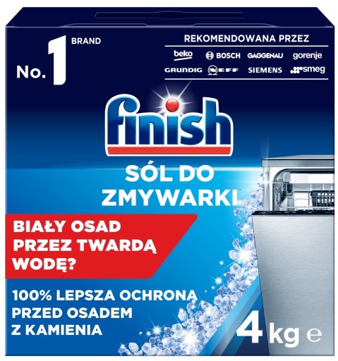 Zdjęcie oferty: Sól do zmywarek FINISH 4 kg X - Dwa Opakowania 4KG