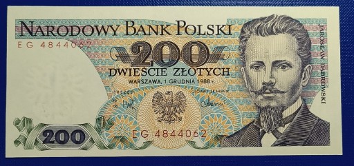 Zdjęcie oferty: Banknot , 200 złotych 1988