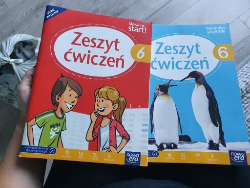 Zdjęcie oferty: Zeszyt ćwiczeń do polskiego i biologii - klasa 6