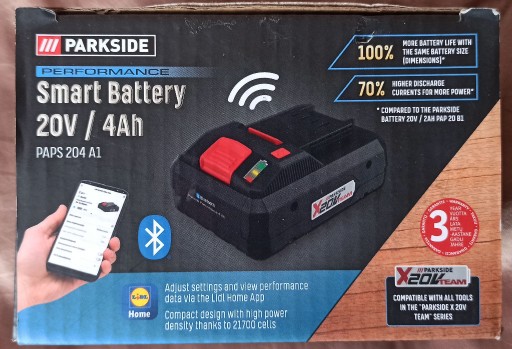 Zdjęcie oferty: Akumulator Parkside 20V 4Ah Smart nowy PAPS 204 A1