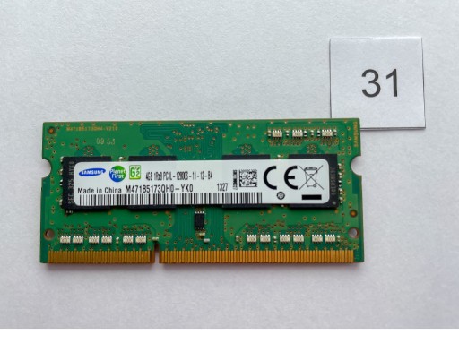 Zdjęcie oferty: 4GB 1600MHz DDR3 SAMSUNG PC3L-12800S-11-12-B4