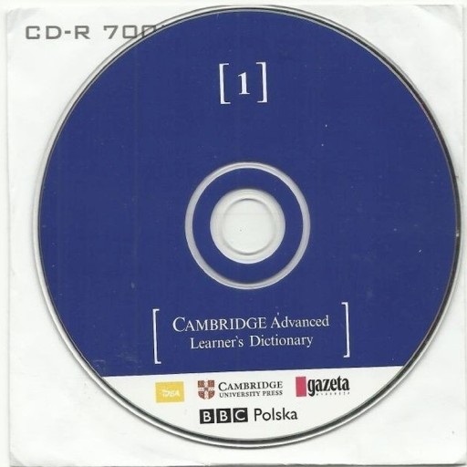 Zdjęcie oferty: Cambridge Advanced Learner's Dictionary Część 1 - CD