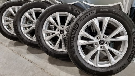 Zdjęcie oferty: Oryginalne koła AUDI z oponami Michelin 235x55x18