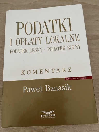 Zdjęcie oferty: Podatki i opłaty lokalne - Paweł Banasik