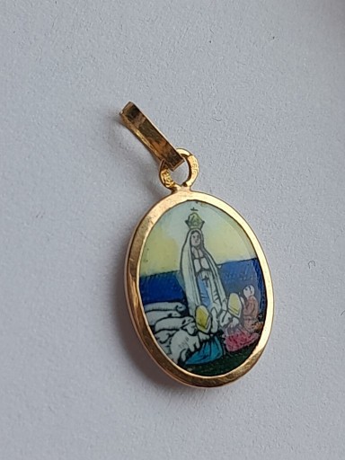 Zdjęcie oferty: Krzyżyk Medalik Złoto pr. 800 Antyk Fatima