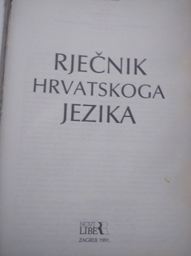 Zdjęcie oferty: Riječnik Hrvatskoga jezika 