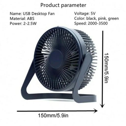Zdjęcie oferty: Wentylator wiatrak na biurko USB