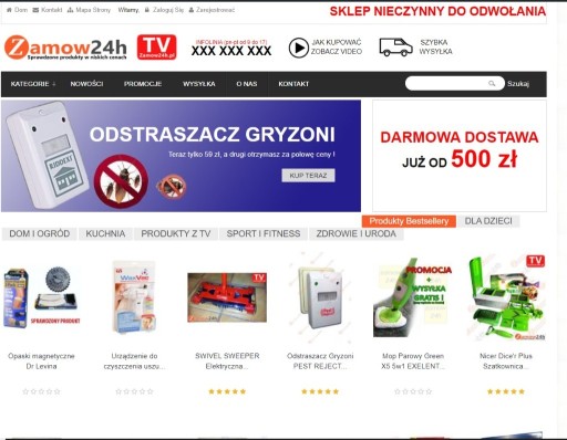 Zdjęcie oferty: Domena zamow24h.pl plus sklep na sprzedaż