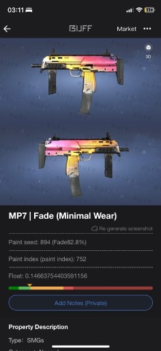 Zdjęcie oferty: Mp7 - Fade |MW| csgo skns