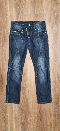 Zdjęcie oferty: Spodnie męskie r.32 denim jeans RAINBOW streetwear