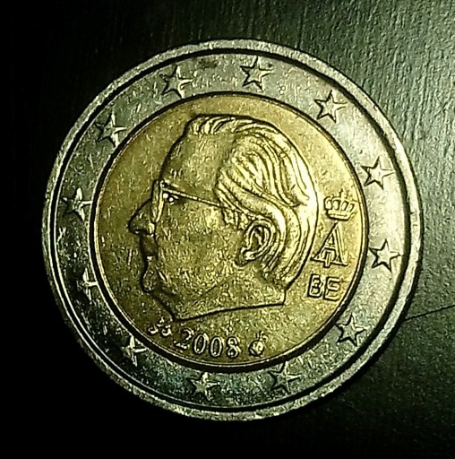 Zdjęcie oferty: 2 euro belgia 2008 rok 