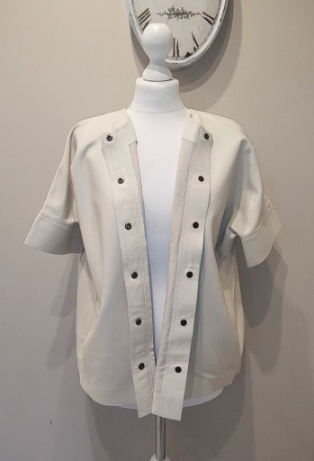 Zdjęcie oferty: Narzutka katana kurtka ecru Cos skóra naturalna r.S  M