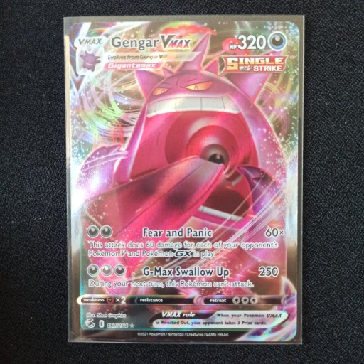 Zdjęcie oferty: Pokémon Gengar Vmax Fusion Strike 157/264