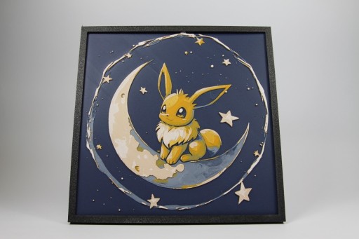 Zdjęcie oferty: Hueforge Pokémon – Eevee i Przyjaciele w 3D Dekoracja dla Fanów Pokémon