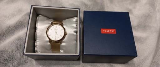 Zdjęcie oferty: Złoty damski zegarek TIMEX, podświetlenie INDIGLO 