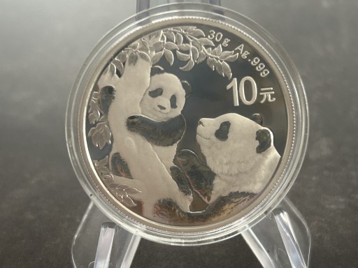 Zdjęcie oferty: Srebrna moneta Chińska Panda rok 2021