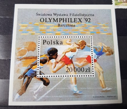 Zdjęcie oferty: Blok 1992 Światowa Wystawa OLYMPHILEX 
