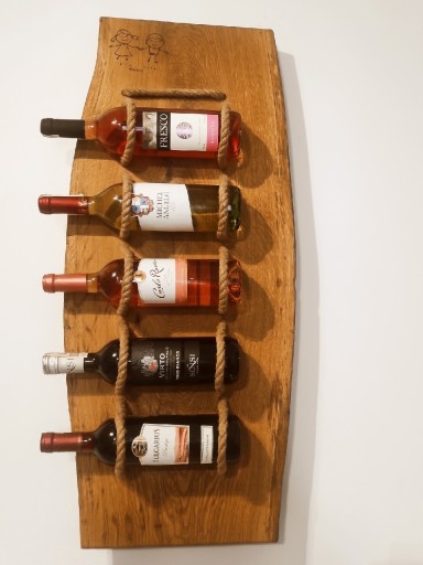 Zdjęcie oferty: Oryginalna i niepowtarzalna duża półka na wina.