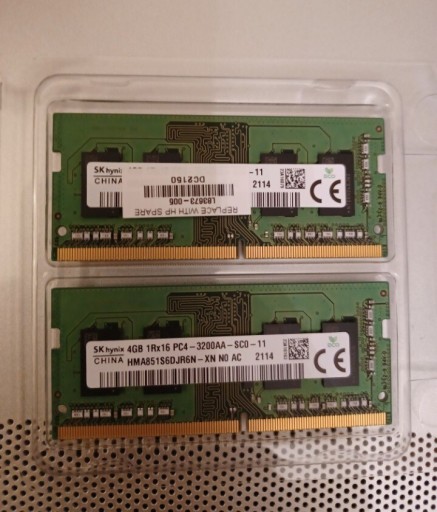 Zdjęcie oferty: Ram hynix DDR4 2x 4 GB 8 GB SODIMM 3200MHz AA 