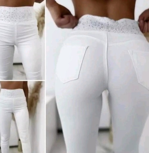 Zdjęcie oferty: Spodnie jeansy  z cyrkoniami m sara push up XS