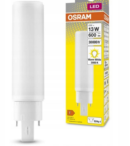 Zdjęcie oferty: OSRAM DULUX Tuba LED 143mm 6W 3000K G24q 1
