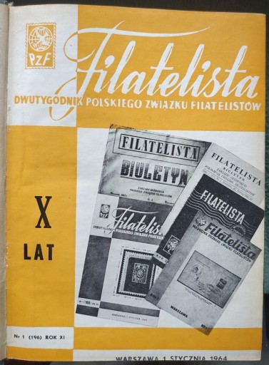 Zdjęcie oferty: FILATELISTA. Rocznik 1964