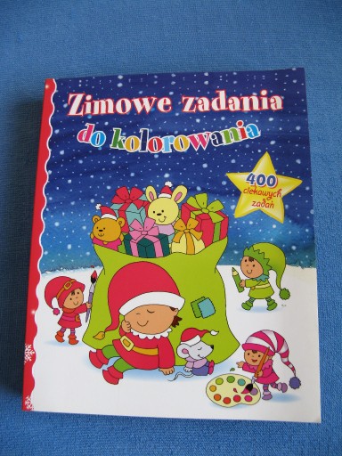 Zdjęcie oferty: Zimowe zadania do kolorowania - 400 zadań/Nowa