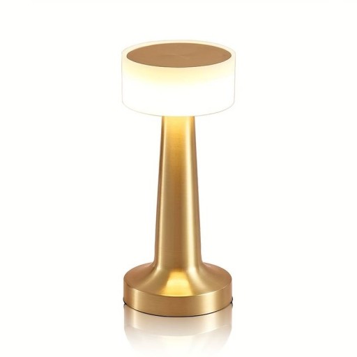Zdjęcie oferty: Przenośna Lampa Stołowa LED, Metalowa Złota