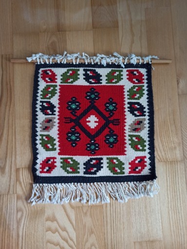 Zdjęcie oferty: Makatka kilim vintage wełniany folk etno ludowy