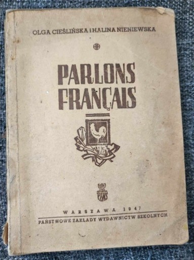 Zdjęcie oferty: PARLONS FRANCAIS-Olga Cieślińska 1947