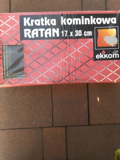 Zdjęcie oferty: Kratka kominkowa Ratan 17x 30cm.