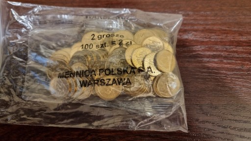 Zdjęcie oferty: 2 grosze gr 100 sztuk worek menniczy 2014 MW 