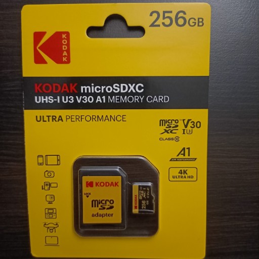 Zdjęcie oferty: Karta pamięci MicroSD Kodak 256 GB
