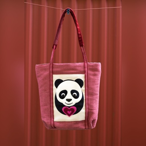 Zdjęcie oferty: Torba na ramiono z rysunkiem pandy z serduszkiem