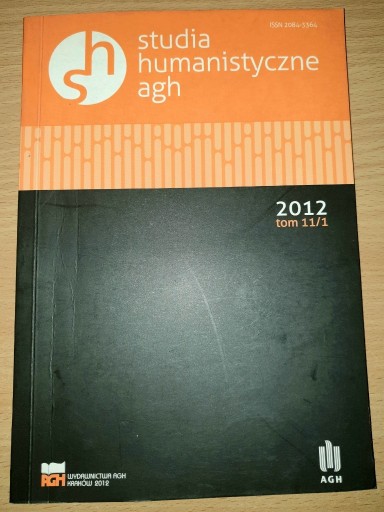 Zdjęcie oferty: Studia Humanistyczne AGH 11/1 2012