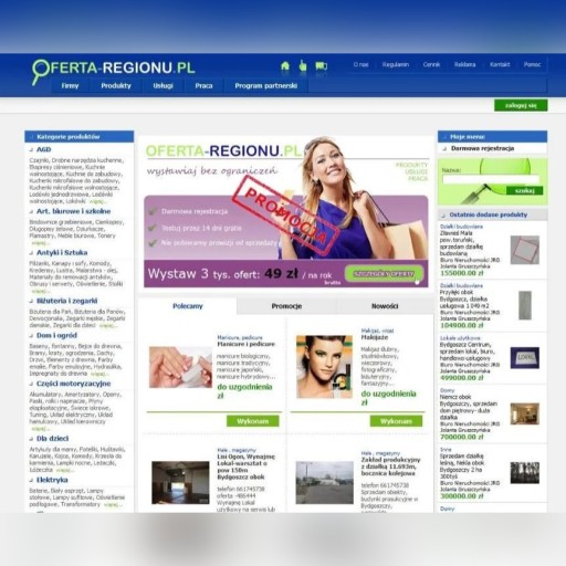 Zdjęcie oferty: Portal ogłoszeniowy + domena oferta-regionu.pl